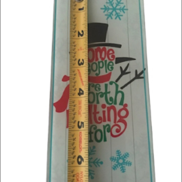 🆕☃️New Glass Snowman Plaque - Picture 5 of 8